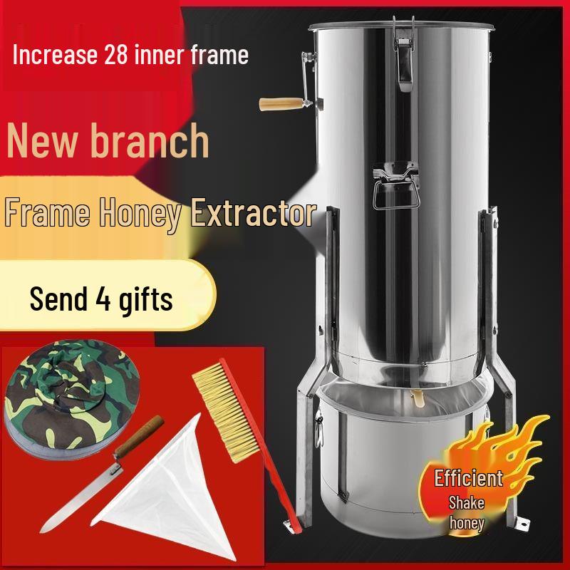 Thickened Stainless Steel Honey Extractor & Spinner Set for Beekeeping