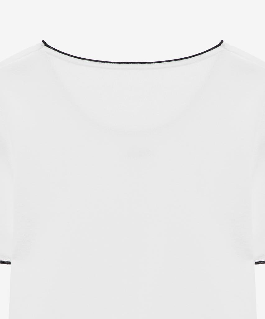 MIND BRIDGE WOMEN [W][Couture] Lip Color Block Slim Fit Knit