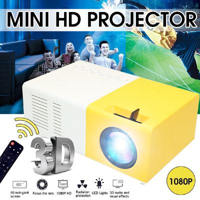 HD 1080P Portable Mini Home Theater Projector Full Airplays HDMI LED Lights Home Video Equipments School Media Player