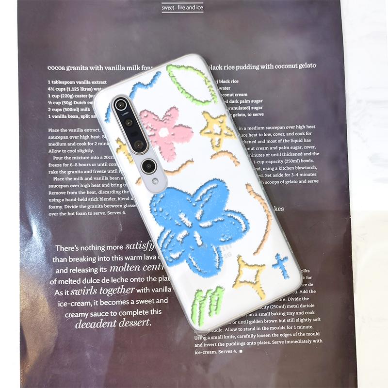 

Для Xiaomi Mi 10 Lite Pro Youth Play задняя крышка, силиконовый прозрачный чехол с цветком и граффити для телефона Xiaomi Mi Note 10 Lite Pro Mi Note 10 Lite