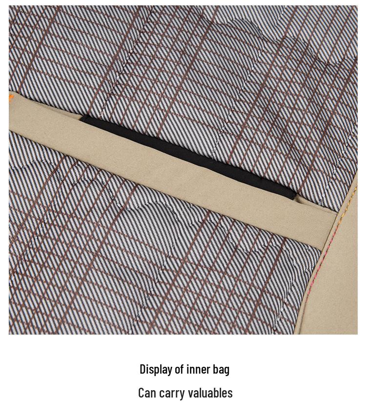 Men's Autumn/Winter Cotton Stand-up Collar Jacket - Business Casual, Solid Color, Thicken, Dad's Style