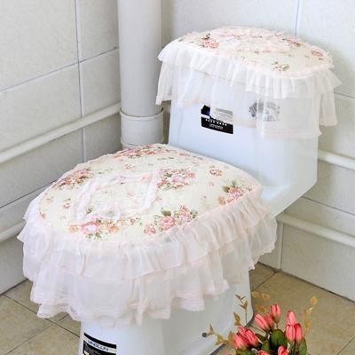 New High Grade Lace Three-piece Set Toilet Seat Cover U-shaped Overcoat WC Cover