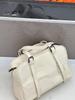 Korean Style 2025 Simple Large Capacity Underarm Handbag, Vegetable-Tanned Leather