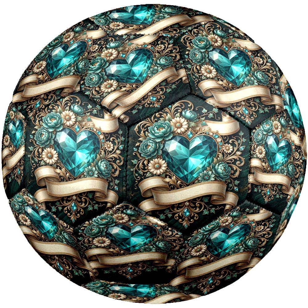 1pc Heart Elegance Size 5 Soccer Ball Professional Match Training Football Indoor &Outdoor Sports Ball Training Ball Lightweight Durable y58
