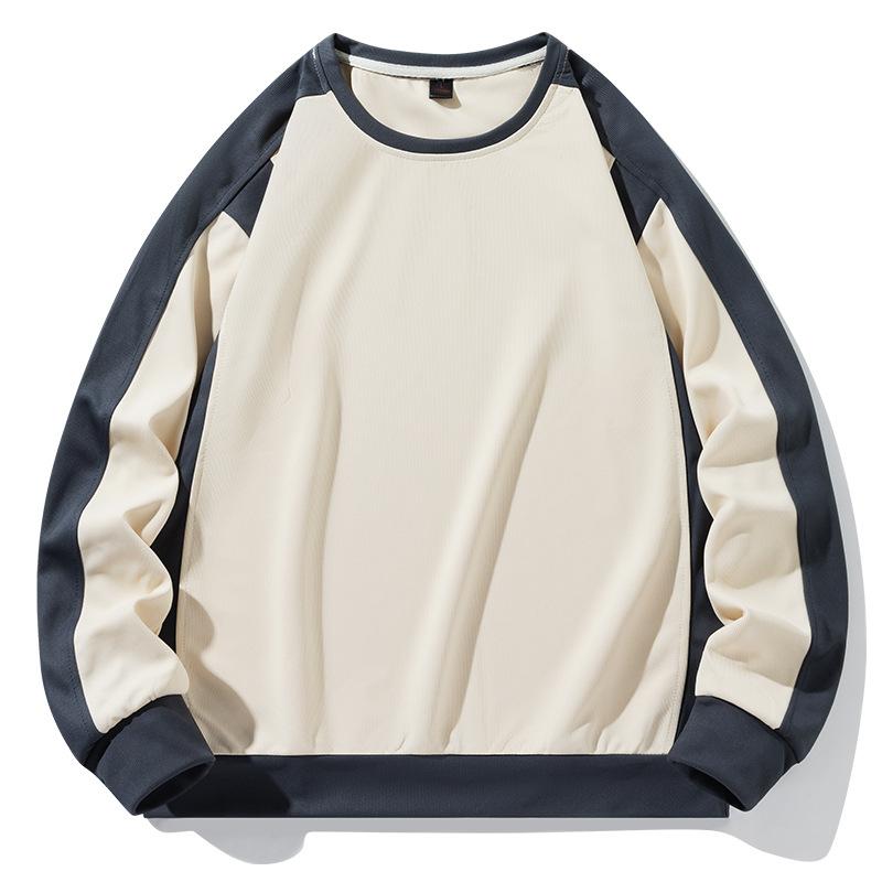 Men's Hoodie for Spring and Autumn Loose Casual Round Neck Long Sleeved Sweater