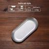 Retro Stainless Steel Oval Plate