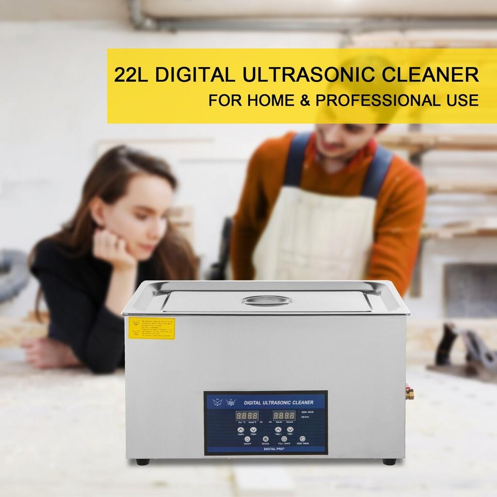 Dual Frequency 22L Ultrasonic Cleaner with Heater for Jewelry Eyeglass