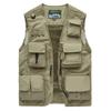 Men's Multi-Pocket Mesh Vest for Outdoor Photography and Fishing