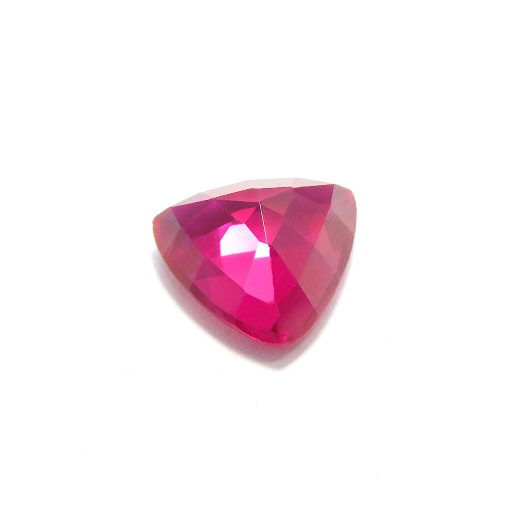 Trillion Cut 4.75 Ct Red Ruby Natural Loose Gemstone For Earring CERTIFIED P-4683-Ra