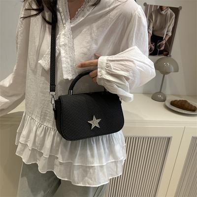 Premium Mini Bag Female Five-pointed Star Chain Small Square Bag Rhombus Silver Small Fragrant Wind One Shoulder Messenger Bag Wholesale