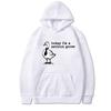 Funny Today I'm A Serious Goose Funny Silly Meme Graphic Hoodies Unisex harajuku fashion Sweatshirt Men women Fleece pullovers