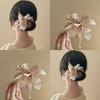 Atmosphere Floral Tassel Sweet Hairpin At The Back of The Head Fabric Pearl Hairpin Hair Accessory Luxury Exquisite Hairpin New