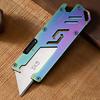 Utility Sliding Blade Knife Pocket Tool 5-in-1 Multipurpose DIY Keychain Paper Knife Sharp Boxes Cutter With Opener Hex Wrench