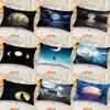 Aesthetic Moonlight Pattern Ins-style Rectangular Pillow | Single-Sided Sofa Pillowcase for Bedroom