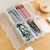 Pencil Storage Box Large Capacity Transparent Stationery Storage Box Pen Holder For Colored Lead Children'S Crayons Drawing And Sketching Pencil Case