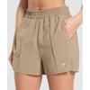 Gymshark Pintuck Shorts Lifestyle Brown B8a6m Nc0s