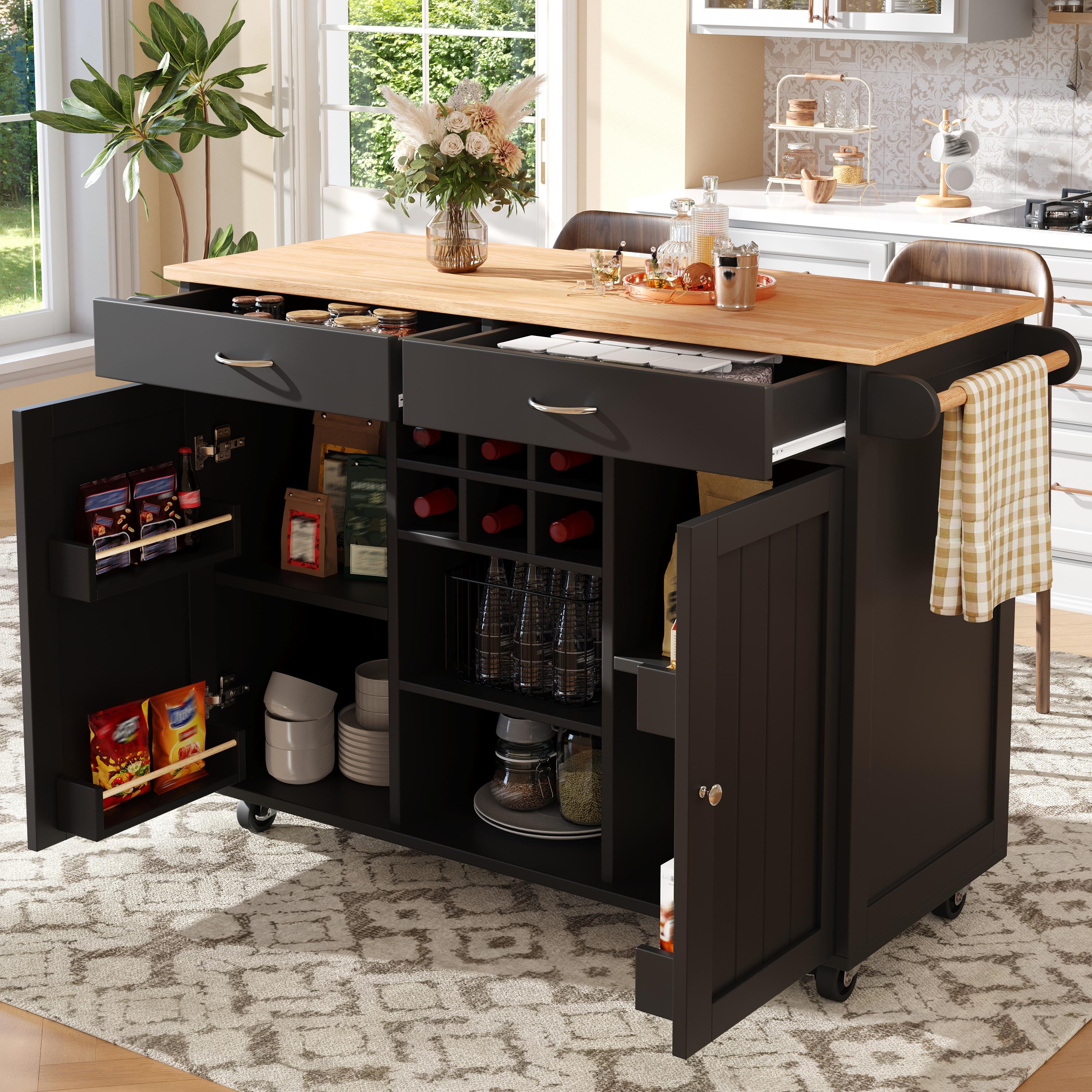 Modern Kitchen Island (102×45×92cm), Buffet Cabinet