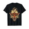 Pin Up Girl X Tiger Traditional Tattoo Flash Vintage T Shirt Vintage Washed Comfortable Slightly Soft Breathable Fashion
