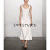 MD Summer New Arrival Women's Clothing French Minimalist Style Elegant Cotton Leisure Sling Denim Dress 6654400
