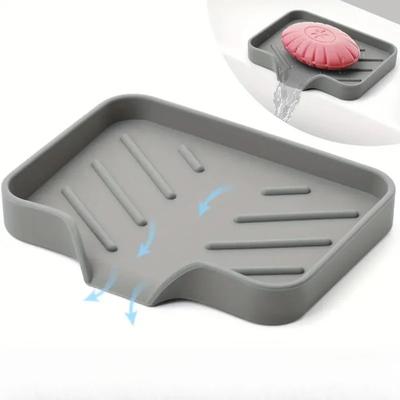 Silikonová podložka pod kohoutek, kuchyňský dřez, zásobník na mýdlo, houba na odtokovou podložku do dřezu, podložka pod sušení vodou, pracovní deska, úložný zásobník na mýdlo