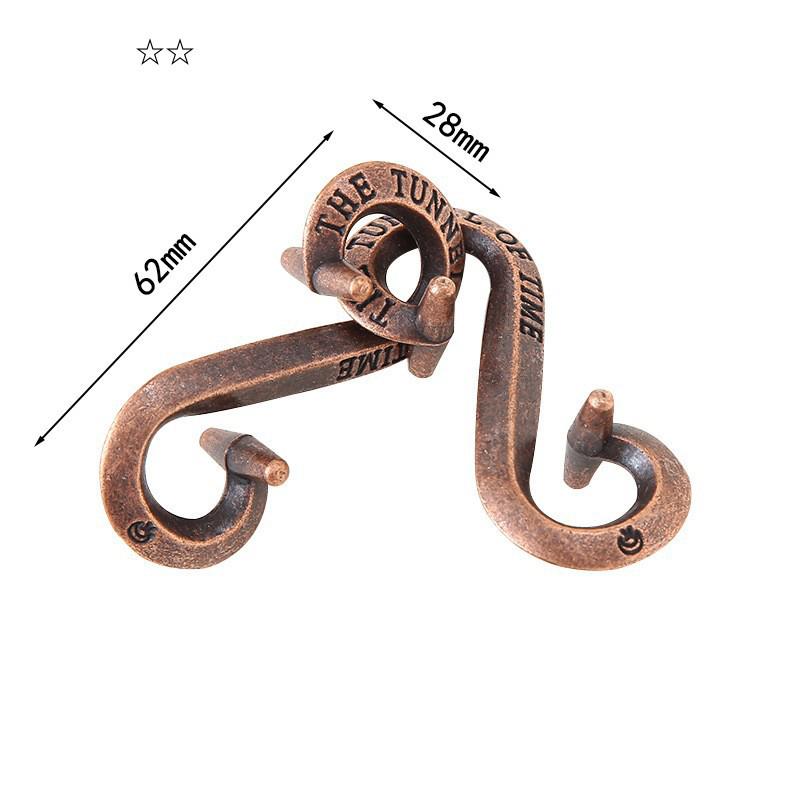 Montessori Puzzle Metal Wire IQ Logical Ability Training Stress Relief Toy for Children Adults Reliever Educational Toys Gifts