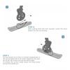 Skiplatte Rollen Kufen Schlitten Skifahren Board Strand Skateboard Schnee Roller Schlitten Laufrad Ski Schlitten Einfach zu installieren