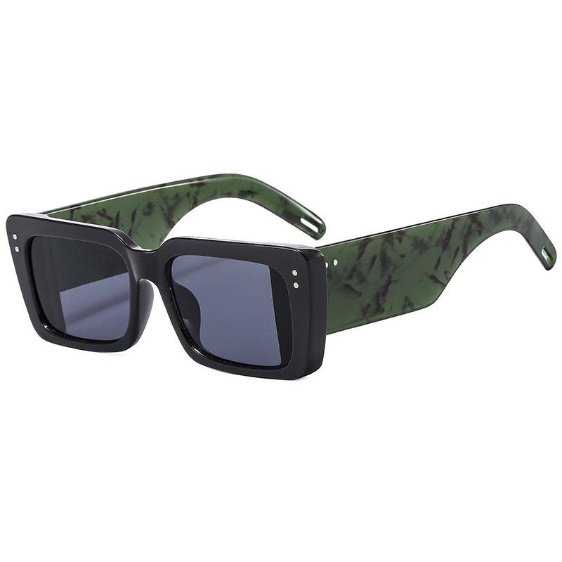 Retro Square Wide-Leg Sunglasses, Trendy Midin Sunglasses, Hip-Hop Personalized Glasses.