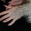 Creative Rhinestone Bracelet Elegant Finger Bangle Bracelet Tassel Bracelet  Bridal Accessories