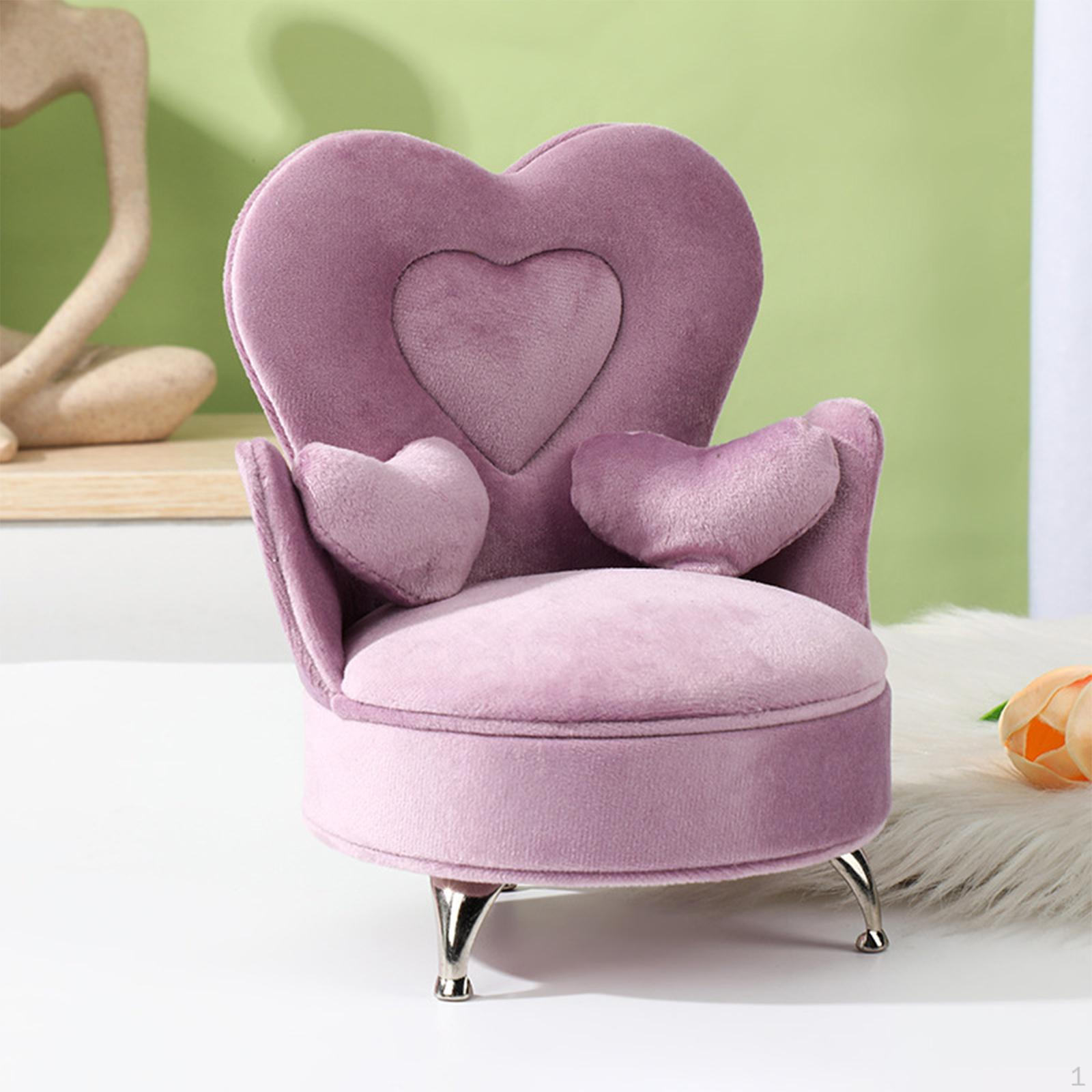 

1/6 Кукольный диван-органайзер для украшений, декор сцен из жизни для 12-дюймовых кукол Round sofa