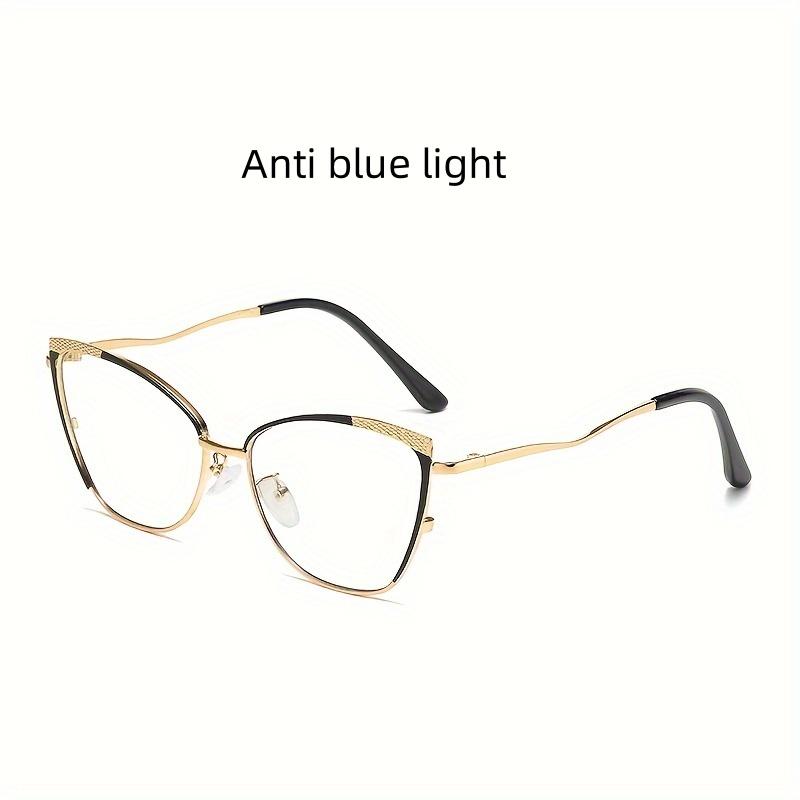 Blue Light Blocking Glasses Photochromic Unisex Metal Frame For Butterfly Style Fashion Trend Eyewear For Men Women