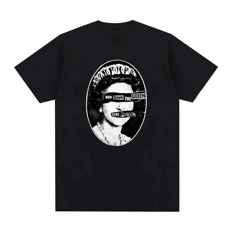 God Save The Queen Sex Pistols Tshirt Cotton Unisexs Tshirt New Tshirt Round Neck Tshirt Pure Cotton Tshirt Neutral 2XL