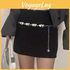 Ladies Metal Waist Chain With Heart Element For Youths Fashion Summer Party Accessories