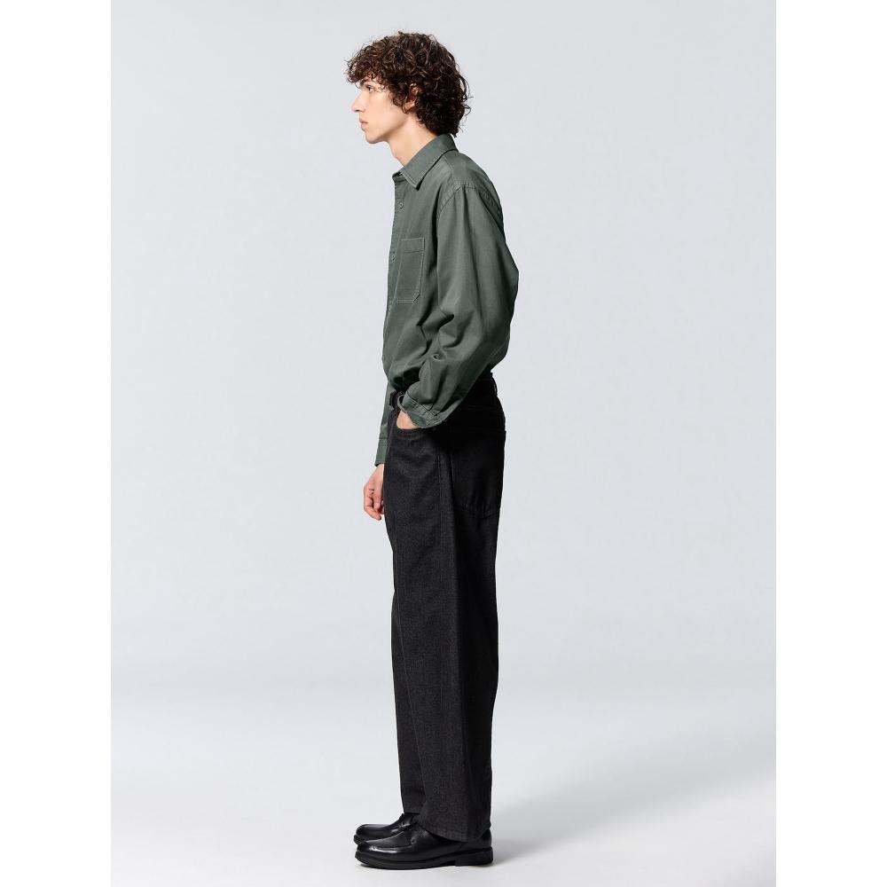 Gu By Uniqlo Barrel Leg Jeans  Standard Length 69.5 73.5 Cm 