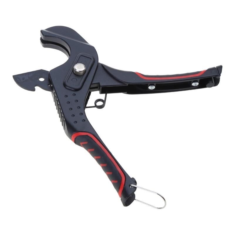 PVC Pipe Cutter Pipe Ratcheting Hose Cutter Scissor with Aluminum-Alloy Handle Interchangeable Blade Pipe Cutting Tool