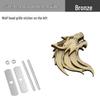Wolf Head Metal Car Badge: Personalized Sticker & Logo