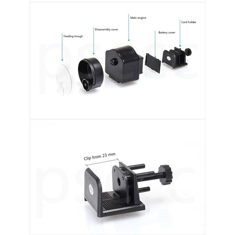 Digital LCD Automatic Aquarium Tank Fish Feeder Food Timer with Retail Package LCD Screen Adjustable Food Feeding