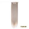 FREEDOM Synthetic Clip Hair Extensions 4Pcs/Set 24 Inch Long Straight Ombre Brown Blonde 8 Clips In Hair Extensions For Women