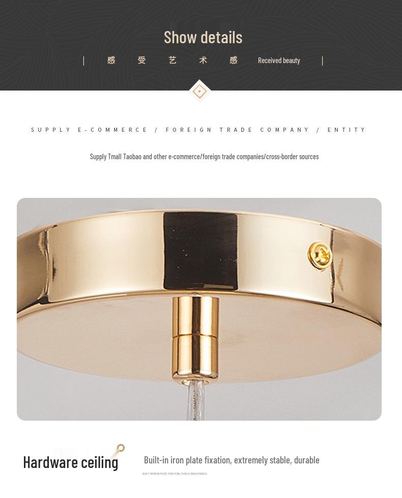 Nordic Dandelion Crystal Chandelier for Living Room or Bedroom