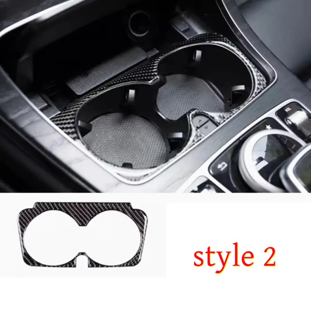 Carbon Fiber Car Interior Central Steering Wheel Window Lifting Button Frame Trim Sticker For Mercedes Benz V Class W447 2015-20