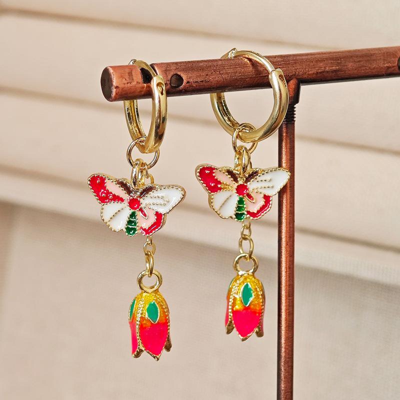 Ethnic Tibetan Tassel Earrings for Women, Miao Silver Long Dangles, Retro Exotic Style, High-Quality.