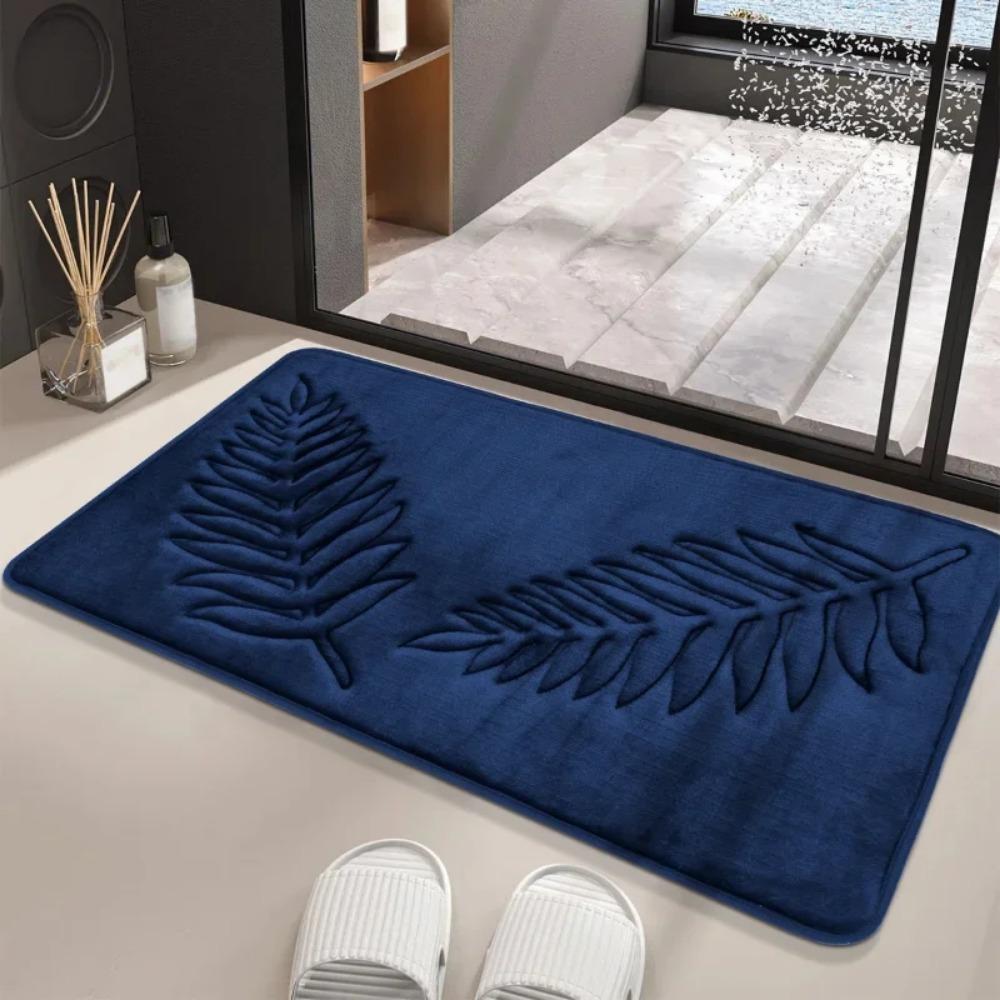 Toilet Pc 1 Cotton Memory Floor Mat Bathroom Absorbent Nonslip Mat Living Room Bedroom Kitchen Entry Carpet Bathroom Rug