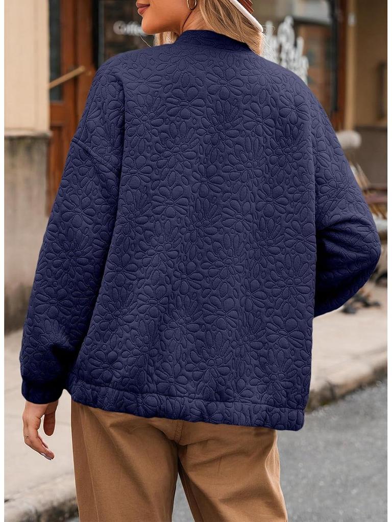 Autumn/Winter Women's Solid Color Casual Cardigan