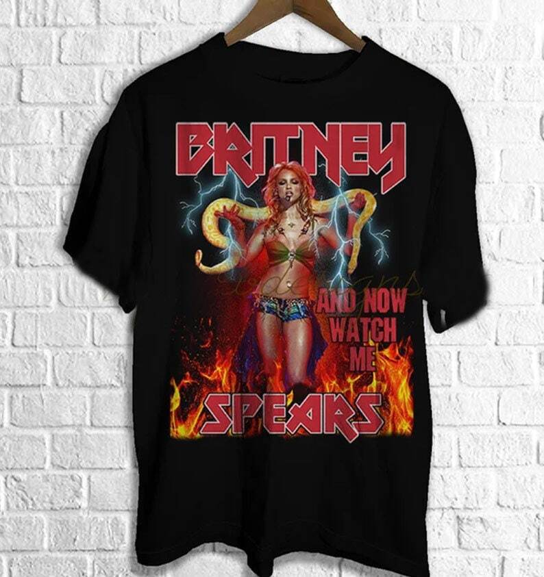 Britney Spears Tshirt Britney Pop Culture Tshirt Now Watch Me Tshirt KH6538 S
