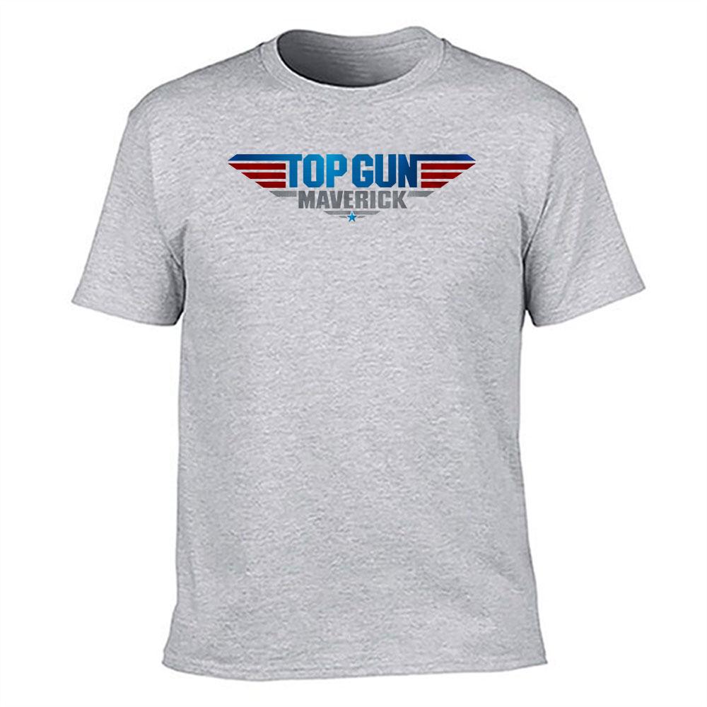 Unisexs  Cotton Top Gun Maverick Graphic TShirt Classic Movie Logo Print Casual Tees Breathable Short Sleeve Summer Tops Fo