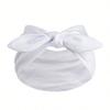 Women Bowknot Rabbit Ear Headband, Boho Style Extra Wide Cute Rabbit Ear Knotted Headband, Paisley Pattern Elastic Solid Bow Hair Accessories