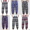 Elephant Jump Pants Pocket Adjustable Elastic High Waistband Strap Unisex Man Women Print Thailand Casual Streetwear Beach Bohemian Retro Vintage