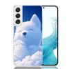 Sunny Clouds Teddy Bear Phone Case For Samsung Galaxy S26 Ultra S23 S24 S25 Edge S20 FE S21 S22 Plus Soft Print Shell Cover Fund