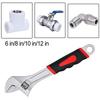 Rubber Coated Adjustable Wrench for Precise Mechanics High Carbon Steel