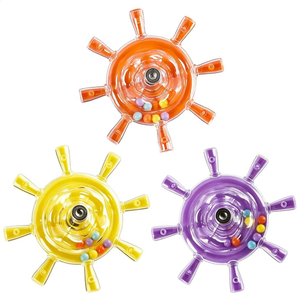 Interactive Parrot Rotating Windmill Toy Bird Cage Toy For Parrots Rotating Treat Dispenser For Mental Stimulation Entertainment