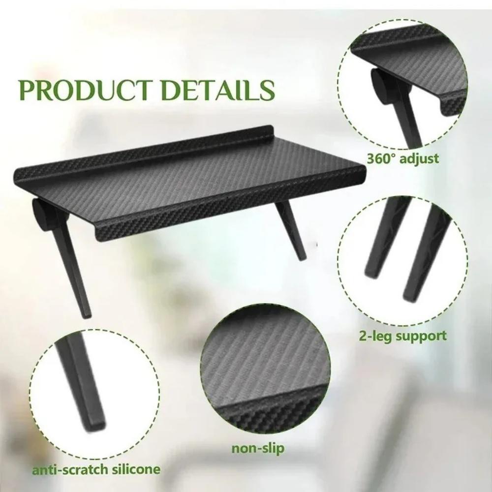 1PC Adjustable TV Screen Top Storage Rack Computer Monitor Desktop Shelf for Wireless Router Set Top Box Media Home Organizer